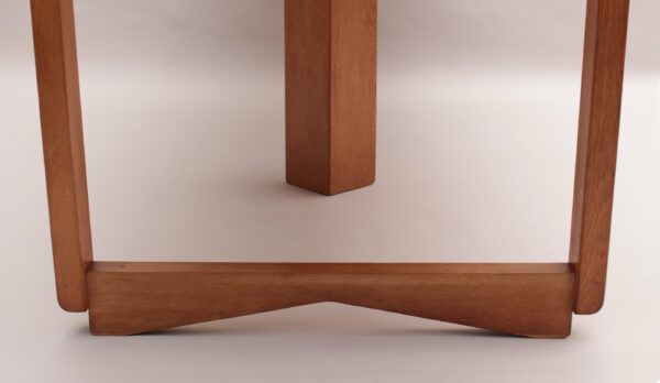 Fine French 1970s Oak Folding Table by Guillerme & Chambron - Image 14