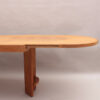 Fine French 1970s Oak Folding Table by Guillerme & Chambron