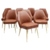 Set of 8 Fine 1950s Dining Campanula Chairs by Carlo Pagani for Arflex