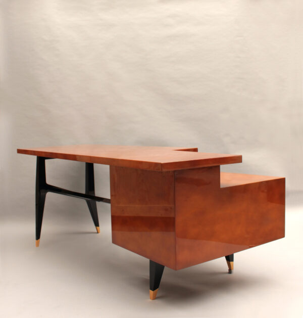 Fine French Mid-Century Lacquered Desk by Raphael - Image 9