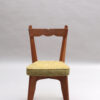 Set of 4 Fine French 1970s Oak Dining Chairs by Guillerme et Chambron