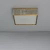 Fine 1970’s Brass and Glass Square “Queen's Necklace” Ceiling Light by Perzel