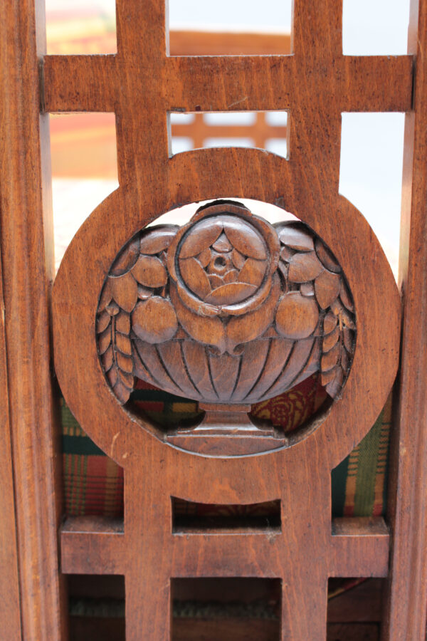 Pair of Fine French Art Deco Mahogany Armchairs by Paul Follot - Image 16