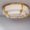 Large Fine French Art Deco Two-Tiered Flush Mount by Jean Perzel