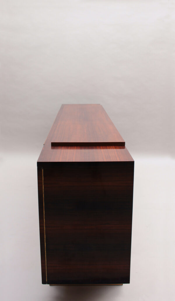 Fine French Art Deco Rosewood sideboard by Jules Leleu - Image 9