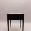 Fine French Blackened Wood Desk with an Off White Lacquered Top with Inlays