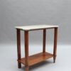 Fine French 1950s Two-Tiered Walnut Console