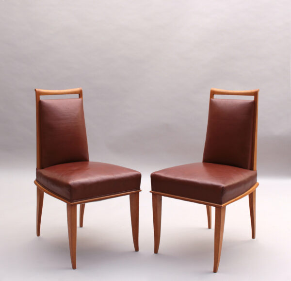 Set of 6 Fine French Art Deco Dining Chairs by Etienne-Henri Martin - Image 19