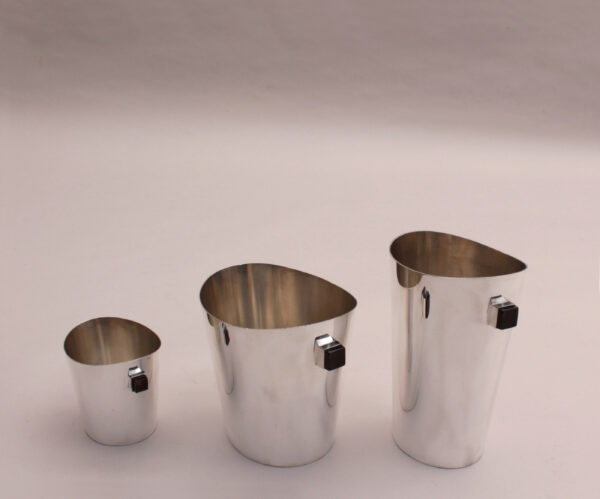 A set of 3 Fine 1970s Silver Plated Buckets - Image 3