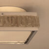 Fine 1970s Chrome and Glass Square “Queen Necklace” Ceiling Light by Perzel