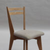 Set of 4 Fine French 1950s Oak Dining Chairs by Guillerme et Chambron