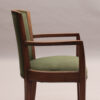 Set of 10 Fine French Art Deco Walnut Chairs by Dominique (8 Side and 2 Arm)