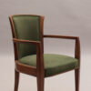 Set of 10 Fine French Art Deco Walnut Chairs by Dominique (8 Side and 2 Arm)