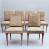 Set of 7 Fine French 1940s Dining Room Chairs