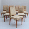 Set of 7 Fine French 1940s Dining Room Chairs