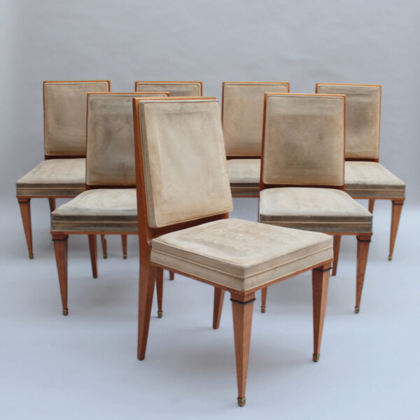 Set of 7 Fine French 1940s Dining Room Chairs - Image 19