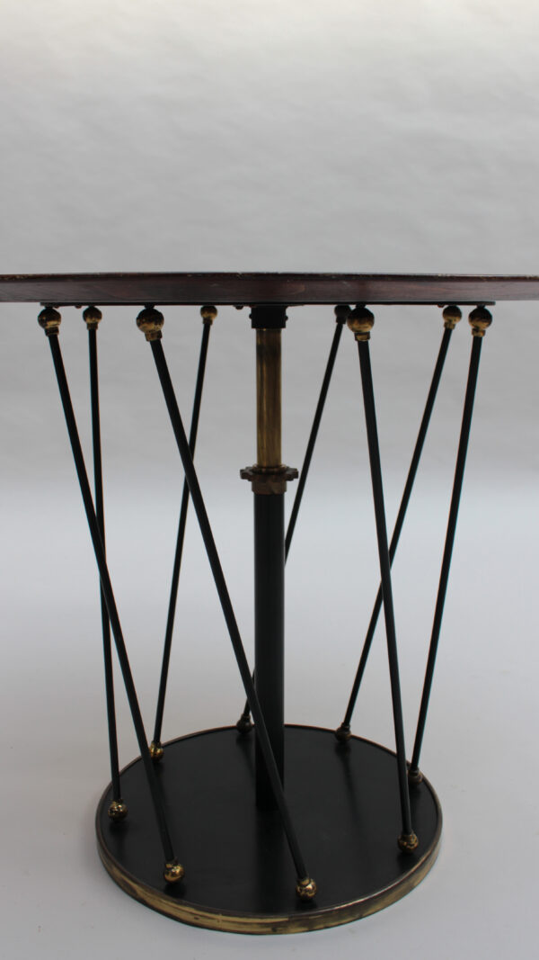 Fine French 1940's Adjustable Occasional / Side Table by Martin et Guenier - Image 11