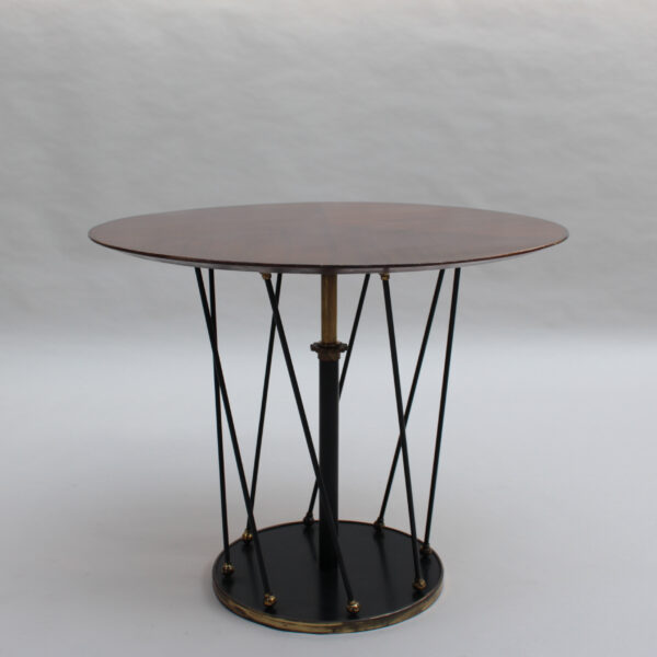 Fine French 1940's Adjustable Occasional / Side Table by Martin et Guenier - Image 4