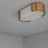 Fine French Art Deco Bronze and Glass Ceiling or Wall Lights by Perzel