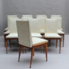 Set of 12 Fine French Mid-Century Dining Chairs