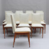 Set of 12 Fine French Mid-Century Dining Chairs