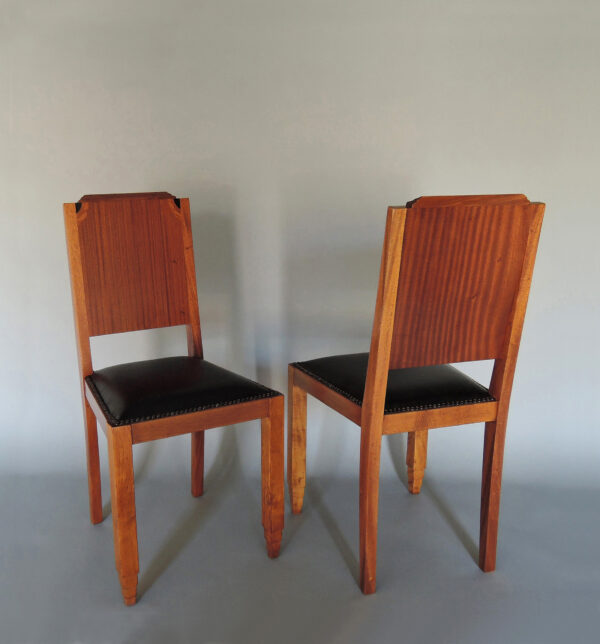 Set of 4 Fine 1930s Wooden Back Dining Chairs - Image 14