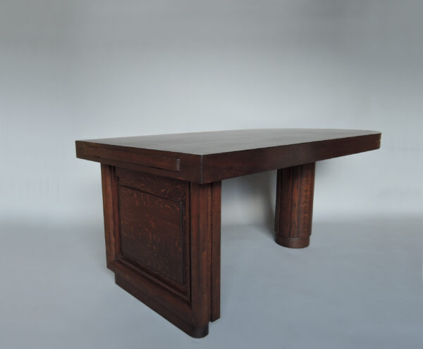 Fine French 1930s Dining / Writing Table by Dudouyt - Image 10