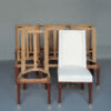 12 Fine French 1950s Mahogany Dining Chairs by Jacques Adnet