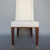 12 Fine French 1950s Mahogany Dining Chairs by Jacques Adnet