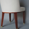 12 Fine French 1950s Mahogany Dining Chairs by Jacques Adnet