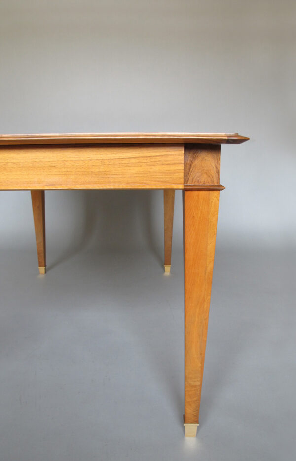 Fine French 1940s Extendable Walnut Dining/Writing Table - Image 15