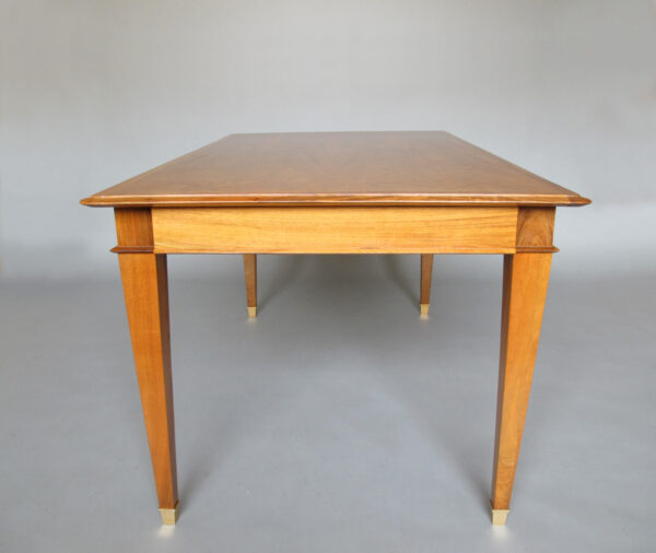 Fine French 1940s Extendable Walnut Dining/Writing Table - Image 14