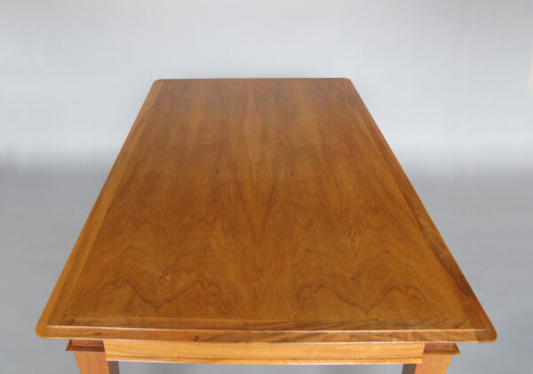 Fine French 1940s Extendable Walnut Dining/Writing Table - Image 10