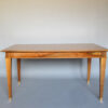 Fine French 1940s Extendable Walnut Dining/Writing Table