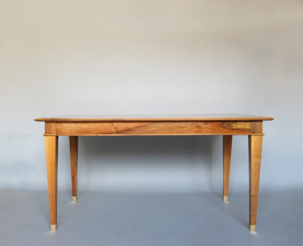 Fine French 1940s Extendable Walnut Dining/Writing Table - Image 2