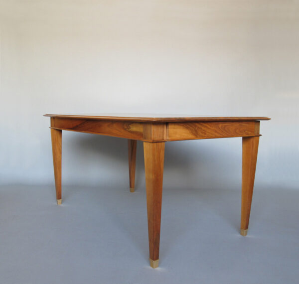 Fine French 1940s Extendable Walnut Dining/Writing Table - Image 3