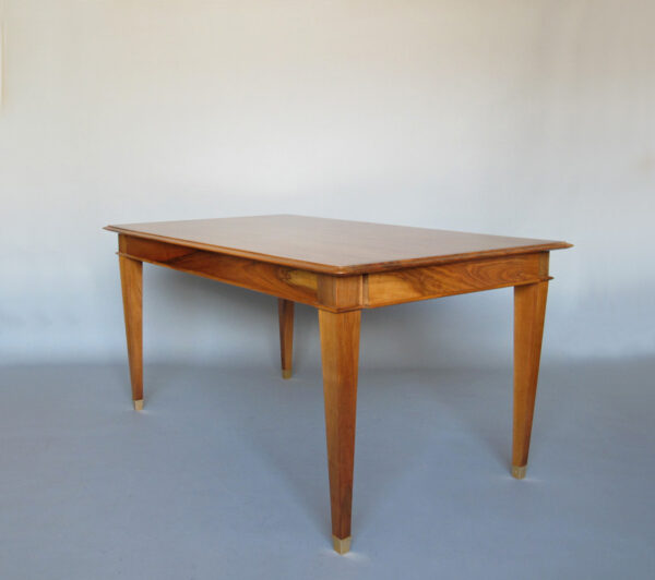 Fine French 1940s Extendable Walnut Dining/Writing Table - Image 5