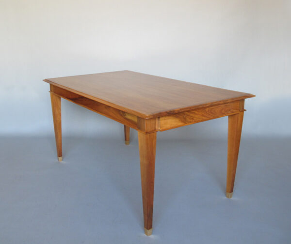 Fine French 1940s Extendable Walnut Dining/Writing Table - Image 8