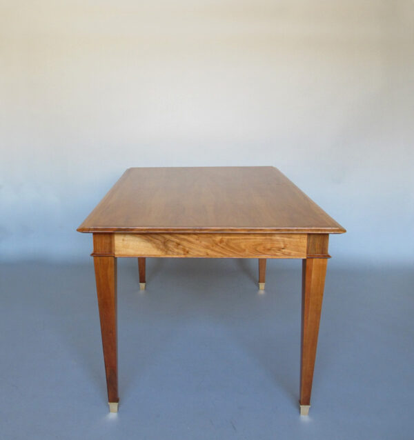 Fine French 1940s Extendable Walnut Dining/Writing Table - Image 4