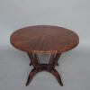 French Art Deco Rosewood Gueridon with a Four Curved-Leg Pedestal