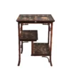 Fine French Japonisme Lacquered Side Table with Shagreen Inlays