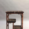 Fine French Japonisme Lacquered Side Table with Shagreen Inlays