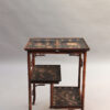 Fine French Japonisme Lacquered Side Table with Shagreen Inlays