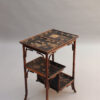 Fine French Japonisme Lacquered Side Table with Shagreen Inlays