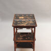 Fine French Japonisme Lacquered Side Table with Shagreen Inlays