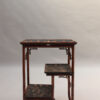 Fine French Japonisme Lacquered Side Table with Shagreen Inlays