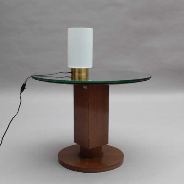 Fine French Mid-Century Bronze and Glass Table Lamp by Perzel - Image 6