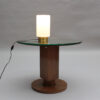 Fine French Mid-Century Bronze and Glass Table Lamp by Perzel