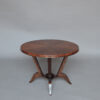 French Art Deco Rosewood Gueridon with a Four Curved-Leg Pedestal