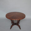 French Art Deco Rosewood Gueridon with a Four Curved-Leg Pedestal